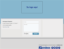 Tablet Screenshot of dominguezabogados.net